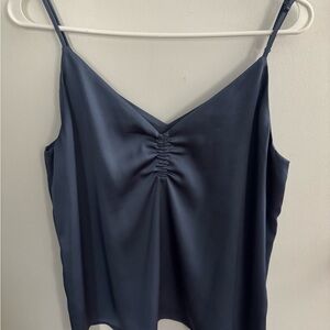 Express dusty blue satin camisole